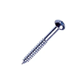 5.0 x 70 Rnd Pozi Woodscrews BZP Box 200