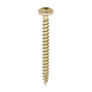 4.0 x 30 Classic Multi-Purpose Screw PZ - Pan Head - Yellow  Box 200