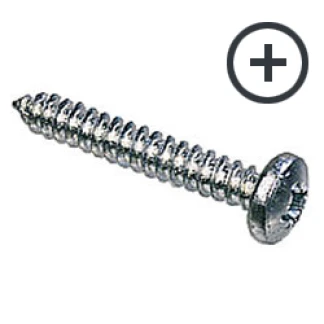5.0 x 50 Pan Pozi Chipboard Screws A2 Fully Threaded Box 200