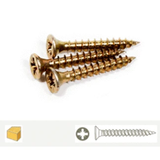 5 X 25 Countersunk pozi recess, Multi-purpose screw ZYP . Box 200