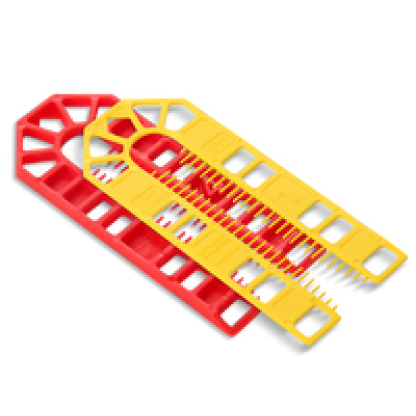 Broadfix Standard U Shim 4mm Red Box 500