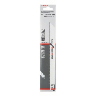 BOSCH S1222VF (pkt of 5) Flexible for wood + metal - 300mm 10 + 14TPI
