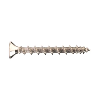 4.0 x 30mm PZ CSK Hinges Screws Tri-Lock Chrome Plated Box 50