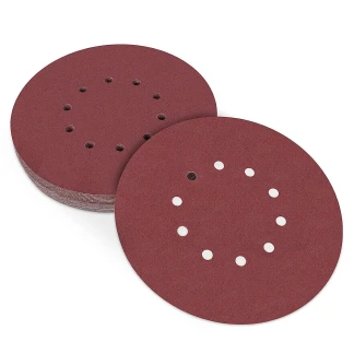 Random Orbital Sanding Discs - 60 Grit - Red