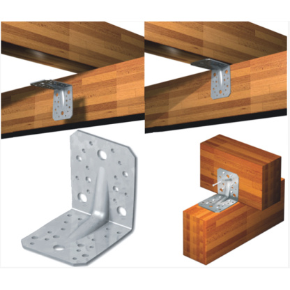 70mm x 70mm x 55mm x 2.0MM OF Heavy Duty Angle Bracket Stainless Steel A2