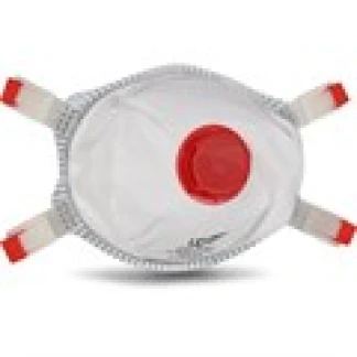 L Premium cupped FFP3 respirator with foam inner seal and exhalation valve to the front. (APF 20)