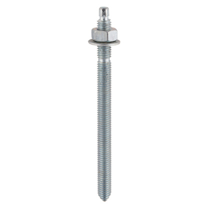 M16 X 190 Chemical Anchor Threaded Studs, Nuts & Washers - Zinc PK 10