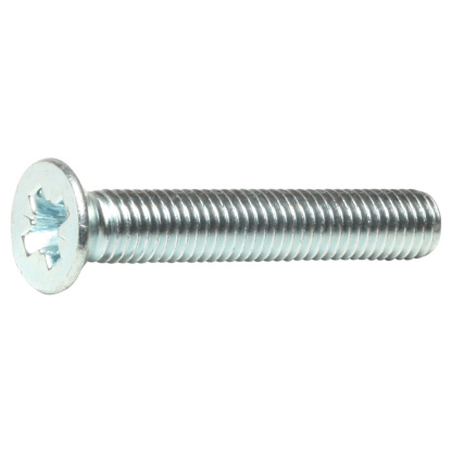M6 x 30 MS pozi csk machine screw zinc plated (box 200)