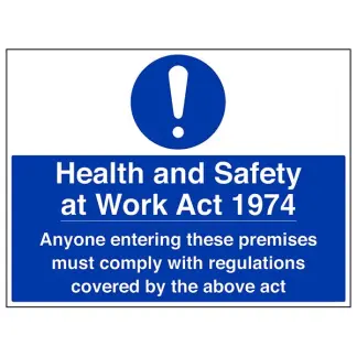 "Health & Safety At Work Act  1974" 600 x 450 RP
