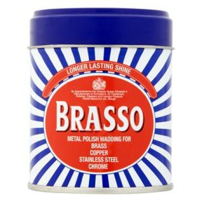 Brasso Longer Lasting Shine Metal Polish Wadding 75g