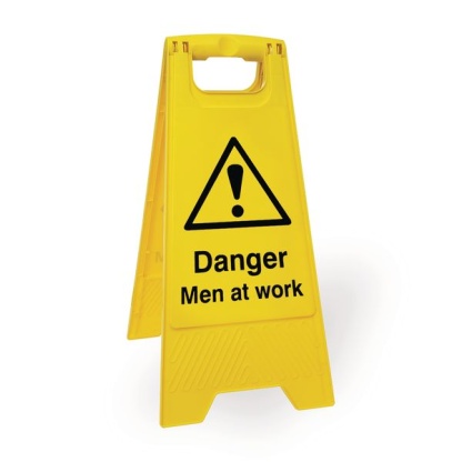 Economy Floor Stands - Caution Men At Work