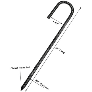 Heras Fence Foot Anchor Pin Pk6