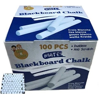 Box 100  Blackboard Chalk - White Chalk Sticks