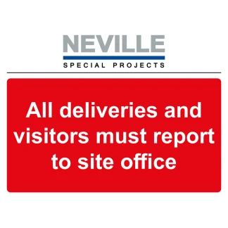CSS/01 All deliveries ad visitors Nevilles sign 500 x 300