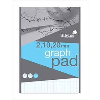 A4 Professional Graph Pad. 50 Sheets of Quality 90gsm Paper,