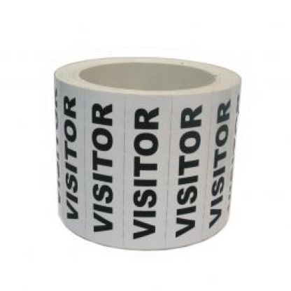 'Visitor' Helmet Sticker pk 10