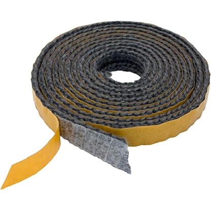 15 x 4mm Fire seal, 2100mm, Black