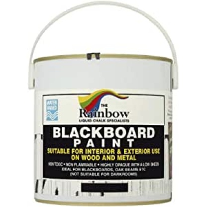 Blackboard Paint - 2.5 Litre Water-based, non-toxic, weather-proof