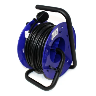 25m 240v Extension Reel C/w 4 Outlets  MAS-LDCC2513-4BL-MP