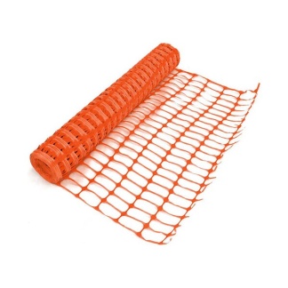 Orange Mesh Barrier 50m x 1m