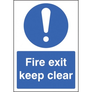 Fire Exit Keep Clear 400 x 300 RP