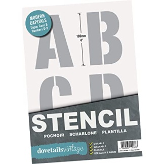 Letter Stencils 100mm Tall (4 inch) Large Modern Style Capitals
