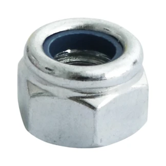 M10 Nylon Lock Nut BZP Pack 100