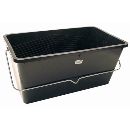 25 litre plastic paint scuttle with strong metal handle.