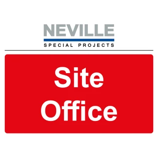 'office' word sign with logo