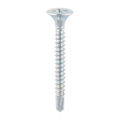 3.5 x 25 Drywall Metal Stud Screw PH Bugle S/Drill Zinc Box 1000