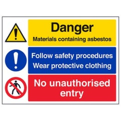 Asbestos Awareness Poster