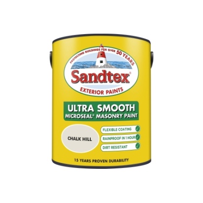 Sandtex Ultra Smooth Masonry Paint 5L Chalk Hill