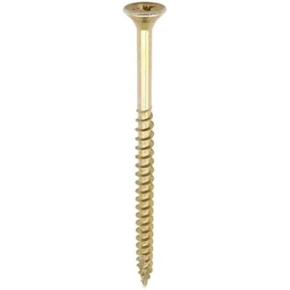 6.0 x 80 C2 Strong-Fix Multipurpose Premium Screws - PZ - Double Countersunk - Yellow
