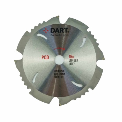 DART PCD 190 x 30 x 4 Fibre Cement Saw Blade