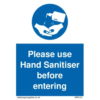 'Please Use Hand Sanitiser' 600 x 450 RP Sign