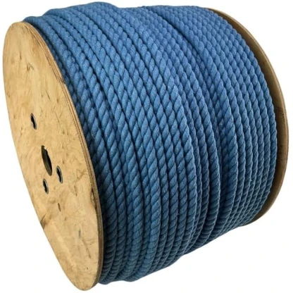 10mm Sky Blue Natural Cotton Rope (By The Metre)