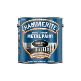 Hammerite Metal Paint Smooth 2.5L Black 2.5L