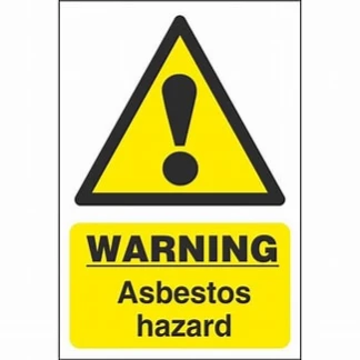 Danger Asbestos Warning Sign 2mm RP