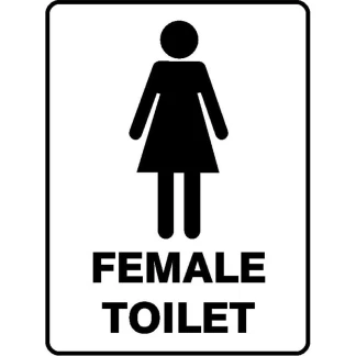 'Female Toilet' Sign 100 x 300