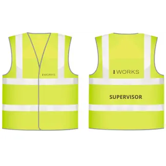 HOPWorks (S) Yellow Hi-vis Supervisor