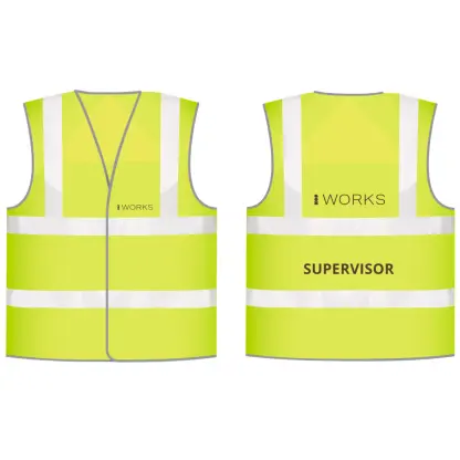 HOPWorks (M) Yellow Hi-vis Supervisor