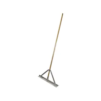 Aluminium Builder's Spazzle (Concrete Spreader) with Wooden Handle