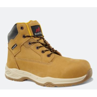 Honey Nubuck Leather Composite Safety Boots Size 9