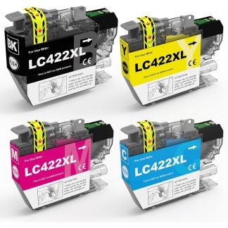 Cartridges Compatible for Brother LC-422XLVAL for MFC-J5345DW Pack 4
