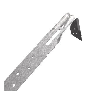 HES15B10 Light Duty Restraint Strap 1500mm Bent At 100mm Galv