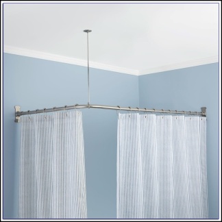 1800 x 1800 Heavy Duty L Shaped Shower Curtain Rail