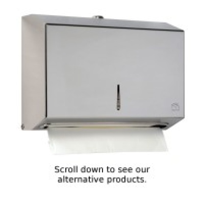BC918 Dolphin Mini c fold dispenser stainless steel