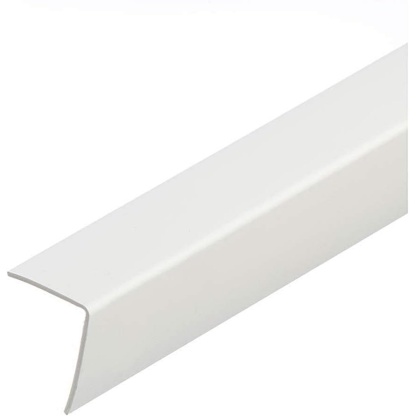 50 x 50 x 2440 White  Plastic Angle Trim