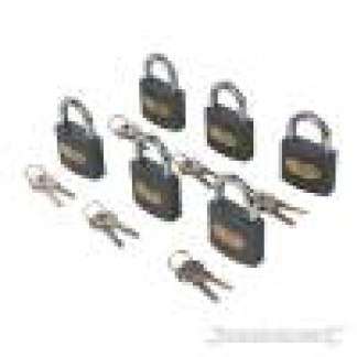 50mm Titanium High Security  Padlock Keyed Alike Pack 6