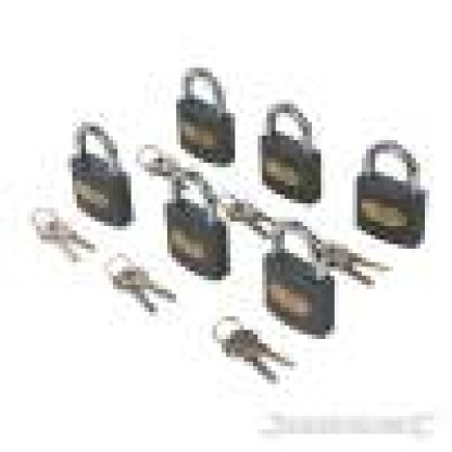 50mm Titanium High Security  Padlock Keyed Alike Pack 6